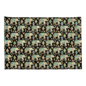 Mooie kleurrijke Indische olifantenpatroon Kussensloop (Achterkant-Rechts)