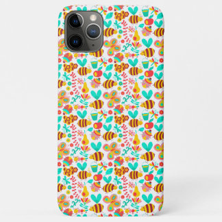 Mooie kleurrijke insecten patronen iPhone 11 pro max hoesje