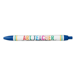 Mooie Kleurrijke Kunstleraar Pen met Aangepaste Na