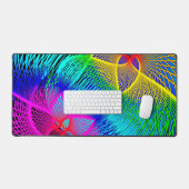 Mooie kleurrijke lichten bureaumat (Keyboard & Muis)