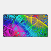 Mooie kleurrijke lichten bureaumat (Voorkant)