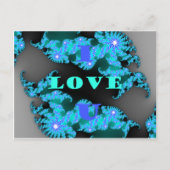 Mooie kleurrijke Liefde universum vector design ku Aankondigingskaart (Voorkant)