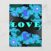 Mooie kleurrijke Liefde universum vector design ku Aankondigingskaart (Voorkant)