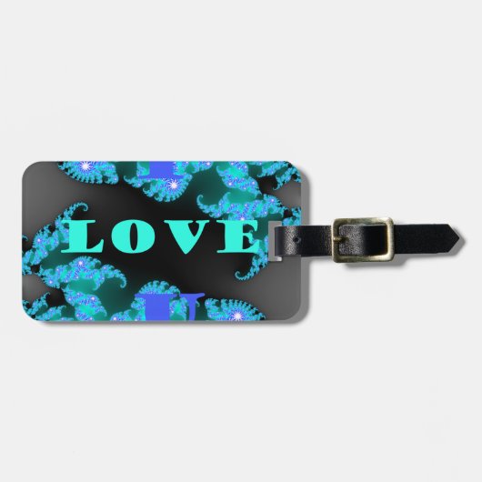 Mooie kleurrijke Liefde universum vector design ku Bagagelabel (Voorkant horizontaal)