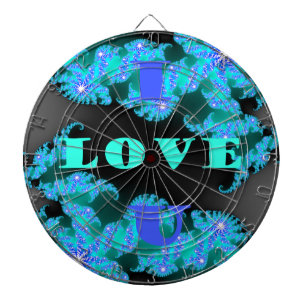 Mooie kleurrijke Liefde universum vector design ku Dartbord