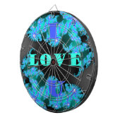 Mooie kleurrijke Liefde universum vector design ku Dartbord (Voorkant Rechts)