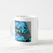 Mooie kleurrijke Liefde universum vector design ku Koffiemok (Voorkant links)