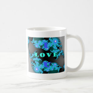 Mooie kleurrijke Liefde universum vector design ku Koffiemok