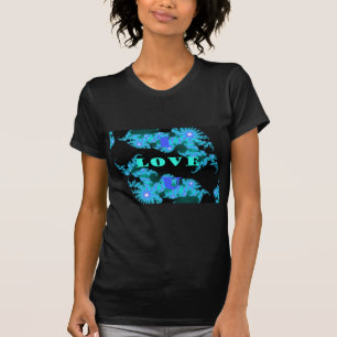 Mooie kleurrijke Liefde universum vector design ku T-shirt