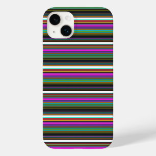 Mooie kleurrijke neon strepen Case-Mate iPhone 14 plus hoesje