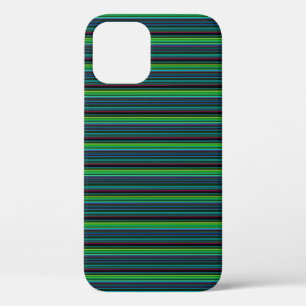 Mooie kleurrijke neon strepen iPhone 12 pro hoesje