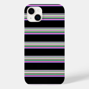 Mooie kleurrijke neon strepen Case-Mate iPhone 14 plus hoesje
