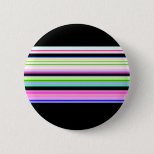Mooie kleurrijke neon strepen ronde button 5,7 cm