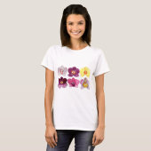 mooie kleurrijke orchideeën t-shirt (Voorkant volledig)
