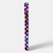 Mooie kleurrijke paarse glanzende sterren Case-Mate iPhone case (Achterkant / Links)