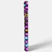 Mooie kleurrijke paarse glanzende sterren Case-Mate iPhone case (Achterkant / Links)