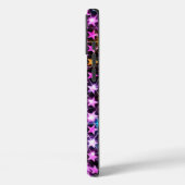 Mooie kleurrijke paarse glanzende sterren Case-Mate iPhone case (Achterkant / Links)