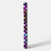 Mooie kleurrijke paarse glanzende sterren Case-Mate iPhone case (Achterkant / Links)