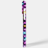 Mooie kleurrijke paarse glanzende sterren Case-Mate iPhone case (Achterkant / Links)