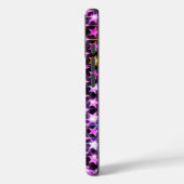 Mooie kleurrijke paarse glanzende sterren Case-Mate iPhone case (Achterkant / Links)