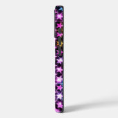 Mooie kleurrijke paarse glanzende sterren Case-Mate iPhone case (Achterkant / Links)