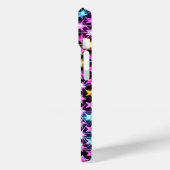 Mooie kleurrijke paarse glanzende sterren Case-Mate iPhone case (Achterkant / Links)