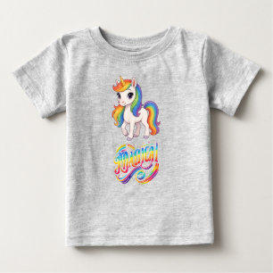 Mooie, Kleurrijke Regenboog eenhoorn Baby Rompertj