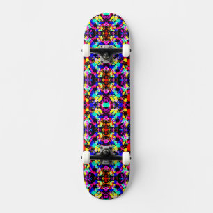 Mooie kleurrijke spatverf skateboard