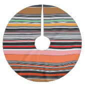 Mooie kleurrijke strepen kerstboom rok (Voorkant)