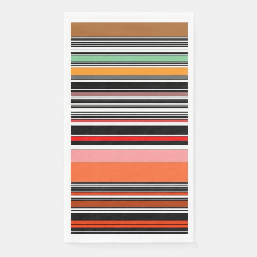 Mooie kleurrijke strepen servet (Voorkant)