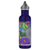 Mooie kleurrijke verjaardagskunstprint waterfles (Rechts)