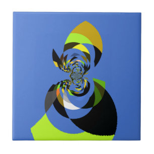 Mooie kleurrijke vrouwen silhouet Illustraties Tegeltje