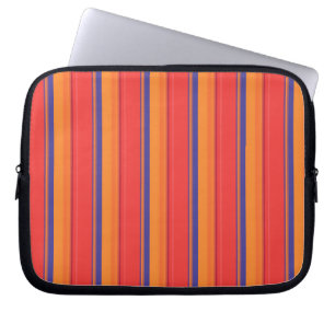 Mooie kleurrijke zomerse strepen  laptop sleeve
