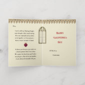 Mooie Knight Gold Foil Kaart (Binnenlaag)