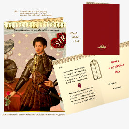 Mooie Knight Gold Foil Kaart