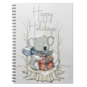Mooie Koala Prettig Kerstmis Kerstnotitieboek Notitieboek (Voorkant)