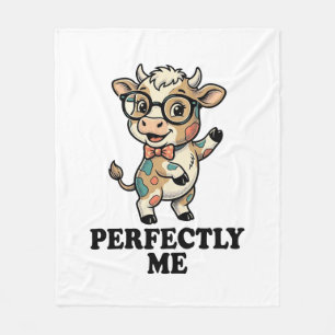 Mooie Koeien Shirt Met Bril Perfecte Sfeer Fleece Deken