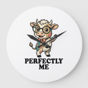 Mooie Koeien Shirt Met Bril Perfecte Sfeer Grote Klok