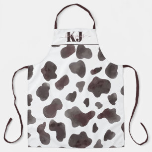 Mooie koeienhuidpatroon   Monogram schort