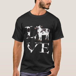 Mooie Koeienprint Ik Hou van Koeien Vrouwen Kinder T-shirt
