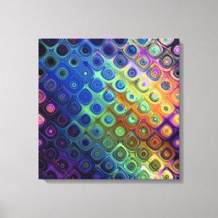 Mooie koele abstracte het glasgloed van canvas afdruk