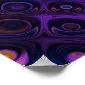 Mooie, koele abstracte vierkantjes, gloed poster (Hoek)