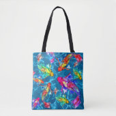 Mooie Koi Fish Pond Canvas tas (Voorkant)