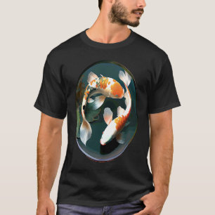 mooie koi karper in water schilderij koi vis lens t-shirt