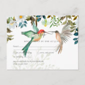 Mooie KOLIBRIE Paar Huwelijk Briefkaart (Voorkant)