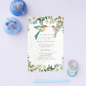 Mooie KOLIBRIE Paar Huwelijk Flyer (Enkel)