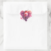 Mooie Kolibrie  Valentijnsdag Vierkante Sticker (Tas)