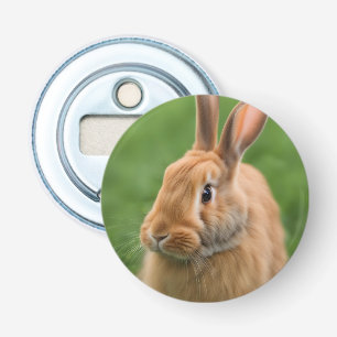 Mooie konijn button flesopener