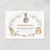 Mooie Konijn Egel Luierspel Krans Informatiekaartje (Voorkant)