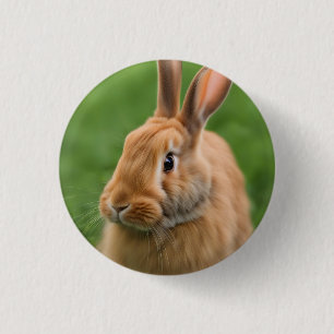 Mooie konijn ronde button 3,2 cm